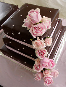Torta de Chocolate y Rosas