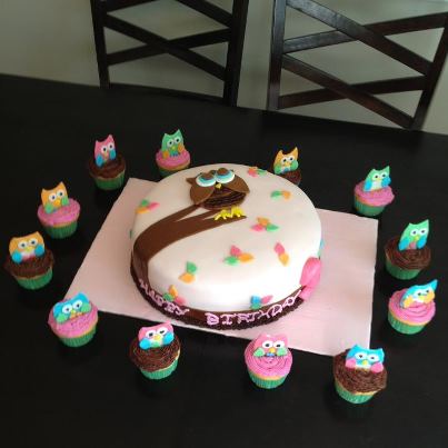 Decoracion de Torta de Gato y Gatitos