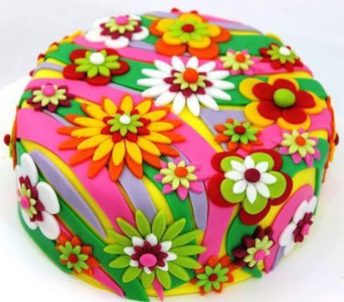 Decoración de Torta Primaveral