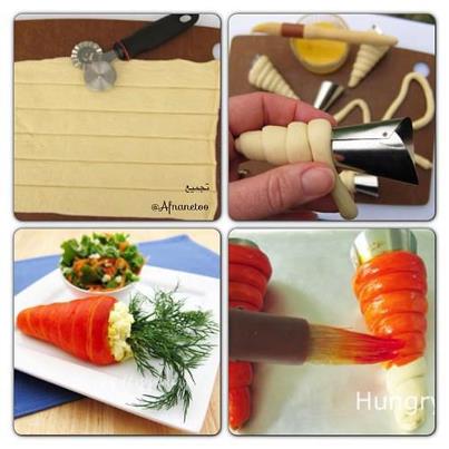 Garnish, Mukimono, Tallado.