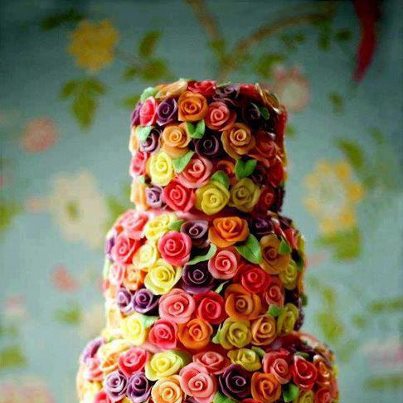 Decoración de Torta de Flores