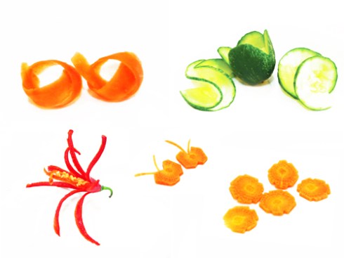 tallado de vegetales