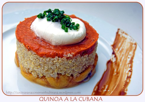 quinoa a la cubana