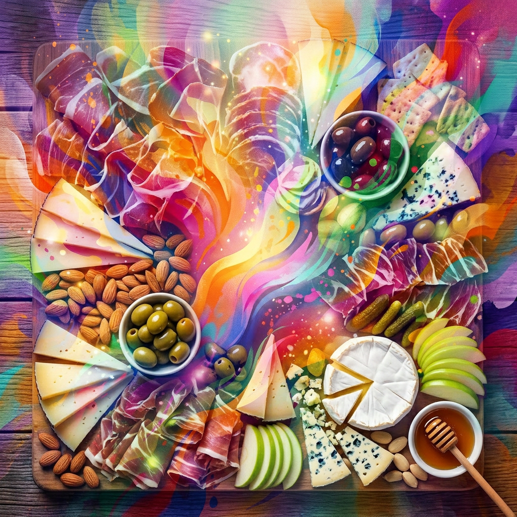 Imagen actual: Abstract vibrant multicolor swirls and splashes with glowing highlights